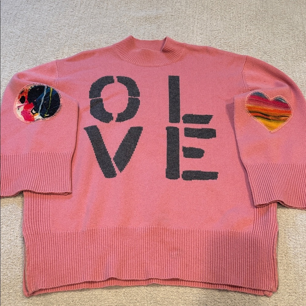 Rosenthal Pink LOVE Cowl Sweater
